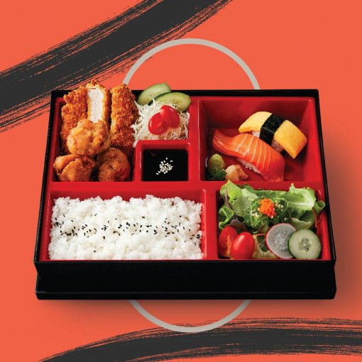 ZEN802957 เบนโตะหมูทงคัตสึและไก่คาราอาเกะ